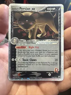 Rockets Persian EX 116/115 Reverse Holo Card Unseen Forces - Image 1