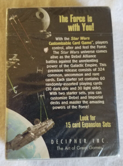 1995 DECIPHER Star Wars CCG Starter Set Limited Ed.Premiere Card Box - New /MISB - Image 2