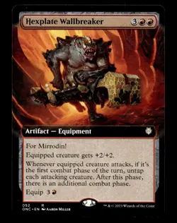 Hexplate Wallbreaker (Extended Art) 52 R Commander: Phyrexia: All Will Be One - Image 1