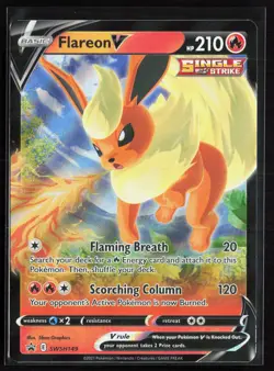 2019 SWSH: Sword & Shield Promo Cards #SWSH149 Flareon V Promo,Holo - Image 1