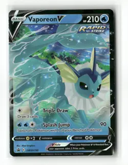 SWSH: Sword & Shield Promo Cards #SWSH150 Vaporeon V Lightly Played (LP) - Image 1