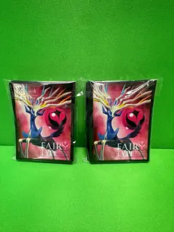 Pokemon Card Gym Challenge Promo Sleeve Xerneas Fairy Type 63 Count - Image 1