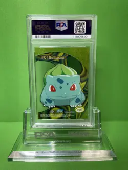 2000 TOPPS POKEMON TV ANIMATION CLEAR CARDS PC2 BULBASAUR PSA 9 - Image 2