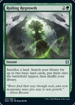 ROILING REGROWTH X2 (ONE IS FOIL!) *ZENDIKAR RISING* - Image 1