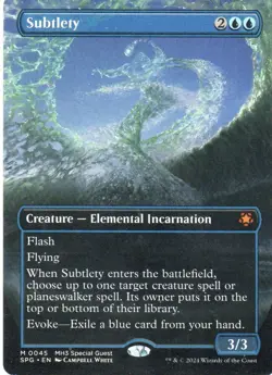 MTG: Special Guests: Borderless Subtlety: Lightly Played Condition - Image 1