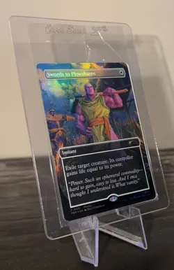 Magic The Gathering Marvel Thanos Swords Plowshares PSA Exclusive Promo Sealed - Image 1