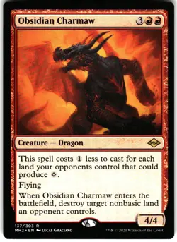 Modern Horizons 2 #137 Obsidian Charmaw - Image 1