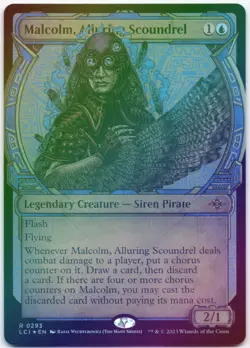 Malcolm, Alluring Scoundrel (Showcase) Foil R The Lost Caverns of Ixalan 293 NM - Image 1