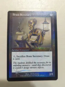 MTG Brass Secretary Foil English Urza's Destiny Never Played - Image 1
