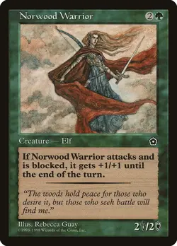 Norwood Warrior NonFoil Portal Second Age 140 NM MTG - Image 1