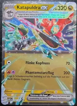 Pokemon Katapuldra EX Deutsch 160/217 Erhabene Helden Near Mint - Image 1
