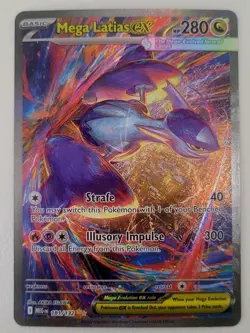 Pokemon TCG Mega Latias EX Full Art Secret Rare Holo ME01 181/132 EN 280HP - Image 1