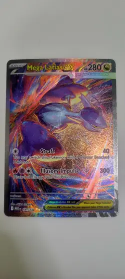 Pokemon TCG Mega Latias EX Full Art Secret Rare Holo ME01 181/132 EN 280HP - Image 4