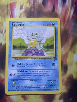 Pokemon Base Set 2 Squirtle 93/130 MP - Image 1