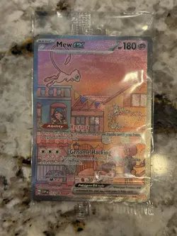 Mew ex SVP 053 Pokemon TCG Scarlet Violet 151 Black Star Promo Full Art SEALED - Image 1