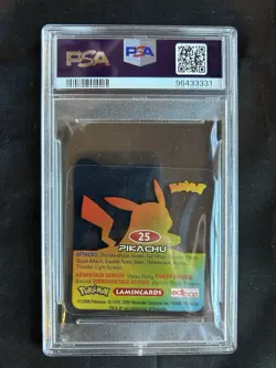 2006 Pokemon Lamincards Pikachu #25 - PSA 8 - Image 2