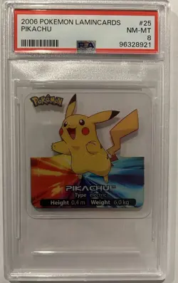 2006 Pokemon Lamincards Pikachu #25 - PSA 8 - Image 3