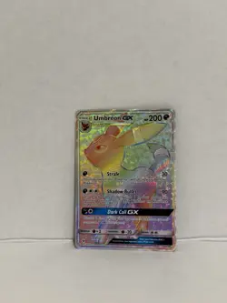 Umbreon GX 154/149 Pokemon Card Sun & Moon Rainbow LP - Image 1