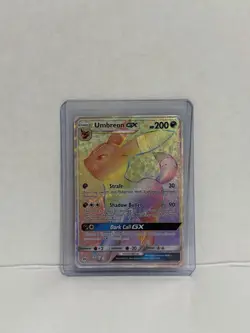 Umbreon GX 154/149 Pokemon Card Sun & Moon Rainbow LP - Image 3