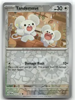 Tandemaus Reverse Holo 153/182 SV04: Paradox Rift Common Pokemon TCG - Image 1