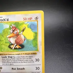 Farfetch'd 27/102 - 1st Edition Shadowless Base Set - Vintage Pokemon Card WOTC - Image 4