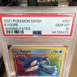 The Pokemon Company Pokemon TCG Kyogre 021/072 Shining Fates PSA 10 Eng 2021 - Image 2