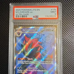 Pokemon TCG N's Zoroark EX 175/159 Sv09 Journey Together Ultra Rare Holo PSA 9 - Image 1