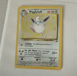 Pokemon TCG WOTC Wigglytuff 19/130 Base Set 2 Holo Rare EN 2000 80 HP - Image 1