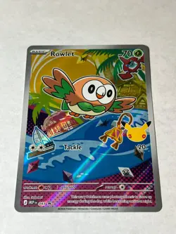 Rowlet 043 Holo Promo ME: Mega Evolution Promo Pokemon Near Mint - Image 1
