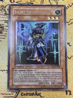 Yugioh Silent Swordsman LV3 RDS-EN009 Ultimate Rare 1st Edition LP - Image 2