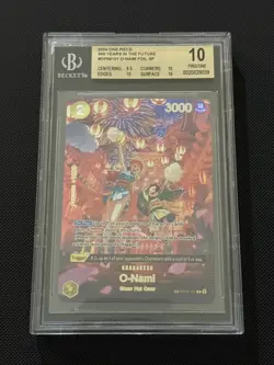 2024 One Piece O-Nami 500 Years In The Future OP06-101 Alt Art BGS 10 - Image 2