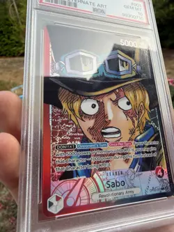 PSA 10 Sabo Leader Alternate Art OP05-001 EN One Piece CCG - Image 5