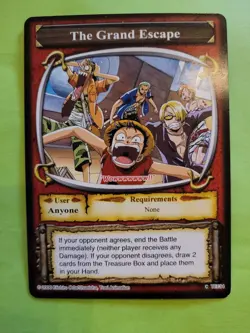 NM Luffy Strawhat Pirates TE134 One Piece Tcg Ccg Bandai 2006 English Cool Rare - Image 1
