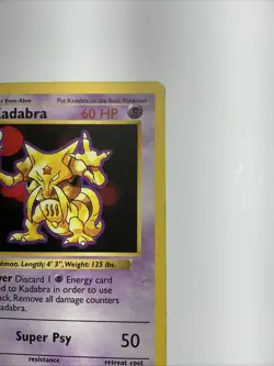 Kadabra 032/102 Base Set (Shadowless) Regular 1st Edition Rare Pokemon Vintage - Image 5