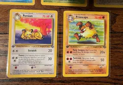 Pokemon TCG 1999 - Jungle Set LOT of 5 (NH Rares + First Edition Uncommons) LP - Image 3