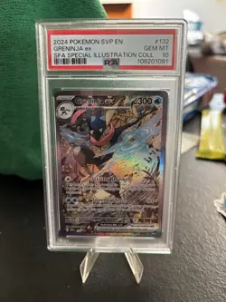 PSA 10 Pokemon Greninja ex SVP 132 Shrouded Fable Special Illustration Promo - Image 1