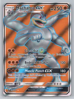 Pokemon TCG - Machamp GX 135/147 (Full Art) - SM - Burning Shadows (SM03) q697 - Image 1