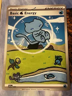 Bubble Mew custom painted energy card - Image 2