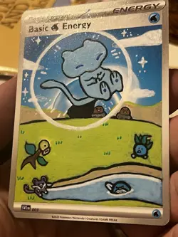 Bubble Mew custom painted energy card - Image 4