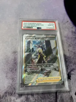2023 Pokemon SWSH Crown Zenith #GG60 Full Art Cynthia's Ambition PSA 10 Gem 💎 - Image 1