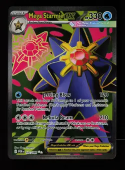 Mega Starmie ex 102/088 Perfect Order Pokemon Card - Image 1