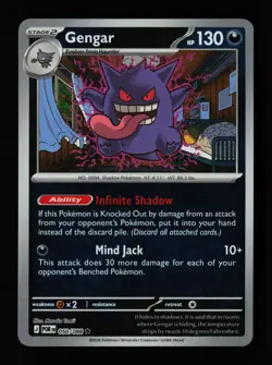 Gengar 050/088 Reverse Holo Rare Perfect Order Pokemon Card - Image 1