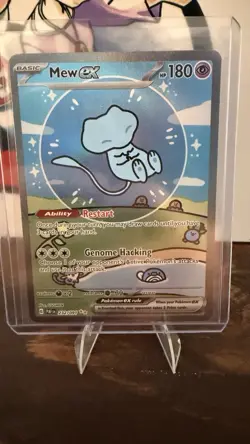 Mew EX 232/091 Bubble Mew Holo Card Sv: Paldean Fates Sir Near Mint NM Condition - Image 3