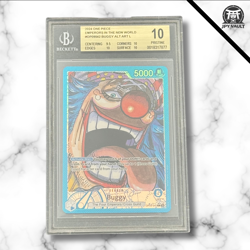 One Piece Card English -Buggy (L) Alt Art #042 - OP09 Four Emperors - BGS 10 - Image 1
