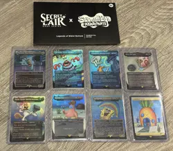 Magic MTG Secret Lair Spongebob Legends of Bikini Bottom Rainbow Foil SLD Set - Image 1