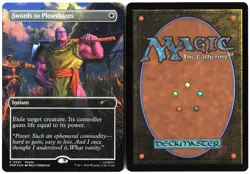 Magic: The Gathering Swords to Plowshares PRM 0001 Foil PSA Promo Thanos Marvel - Image 3