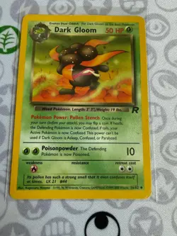 Dark Gloom 36/82 Uncommon Team Rocket Pokemon Unlimited Lightly Played - Image 2