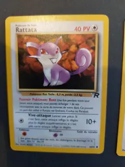 Lot Cartes Pokemon Team Rocket FR – Rattata 66/82 + Rattatac Obscur 51/82 - Image 3