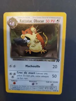 Lot Cartes Pokemon Team Rocket FR – Rattata 66/82 + Rattatac Obscur 51/82 - Image 4