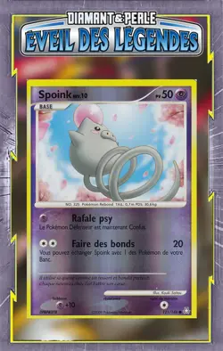 Spoink Reverse - DP06:Eveil des Legendes - 121/146 - Carte Pokemon Francaise - Image 1